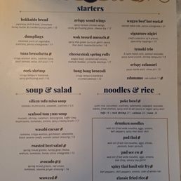 Nice menu! Nice menu!