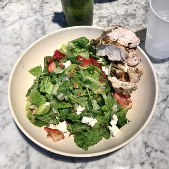 Flower Child - Strawberry Fields Salad with Chicken - Salad Near Me - Austin, Texas