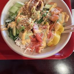 Poke Bowl with 2 Protein Poke Bowl with 2 Protein
