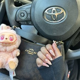 Pink Pearl Nails