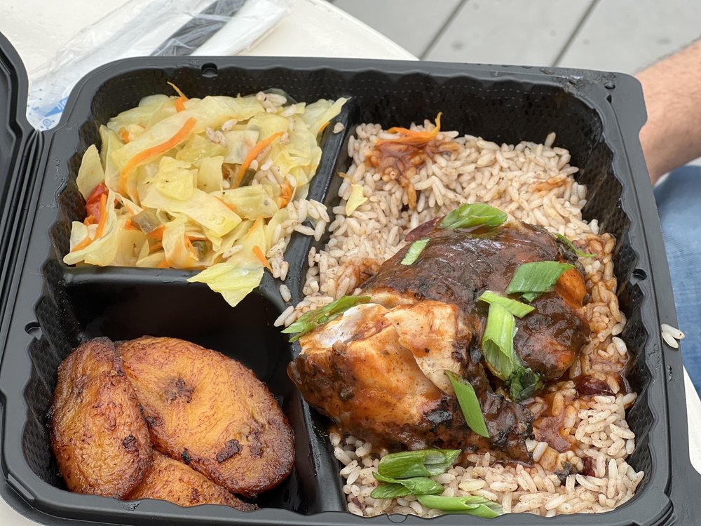 Food from The Jerk Hut