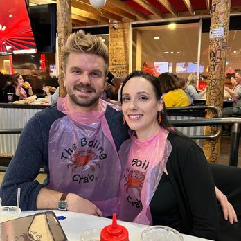 The Boiling Crab - My sister and her boyfriend :) - Seafood Near Me - Las Vegas, Nevada