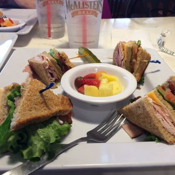 McAlister's Deli - McAlister's Club ok just a sandwich  canned fruit  just a pickle spear of no consequence  3 out of 5 - Salad Near Me - Fenton, Missouri