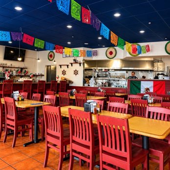 Guadalajara Grill 02 - Dining area with festive banners and televisions. - Mexican Near Me - Belmont, California Guadalajara Grill 02 - Dining area with festive banners and televisions. - Mexican Near Me - Belmont, California