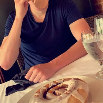 Larkin's - Look at this cinnamon roll !!! - Steakhouses Near Me - Greenville, South Carolina