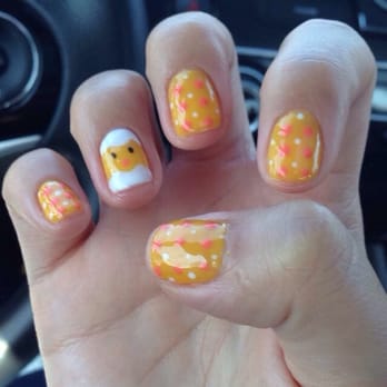 Nice Touch Nail Salon - Easter nails, little chick - Nail Salons Near Me - Darien, Illinois