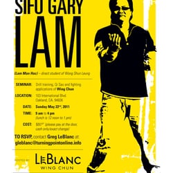 Sigung Gary Lam Seminar Poster 2011
