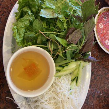 Thien Long - Veggies and thin noodles that come with cha ca va long - Vietnamese Near Me - San Jose, California Thien Long - Veggies and thin noodles that come with cha ca va long - Vietnamese Near Me - San Jose, California