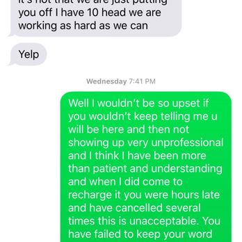 Carolina climate control - We waited all day wed no show texted at 630 at night we responded text would go through then it finally sent he responded didn't call - Heating & Air Conditioning/HVAC Near Me - beulaville, North Carolina