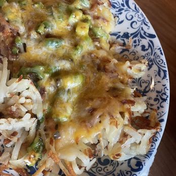 Egg Republic - Hash brown with cheese and jalapeno - Breakfast & Brunch Near Me - Bloomington, Illinois