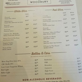 The Woodbury - Menu - New American Near Me - Columbus, Ohio The Woodbury - Menu - New American Near Me - Columbus, Ohio