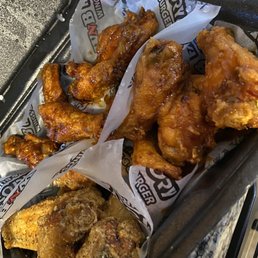 Spicy teriyaki, sweet chili, and lemon pepper Spicy teriyaki, sweet chili, and lemon pepper