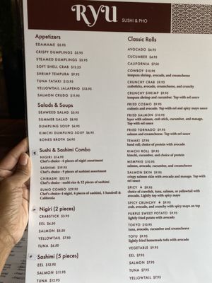 Menu photo 1 RYU Memphis, TN Menu photo 1 RYU Memphis, TN