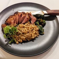 Duck & orange gastrique