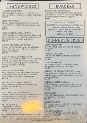 Menu photo 1 Widewater Grille Stafford, VA Menu photo 1 Widewater Grille Stafford, VA