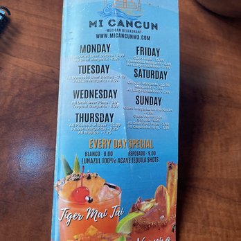 Mi Cancun - Specials menu - Mexican Near Me - Morrisville, North Carolina