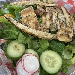 The Chopped Salad with added grilled chicken