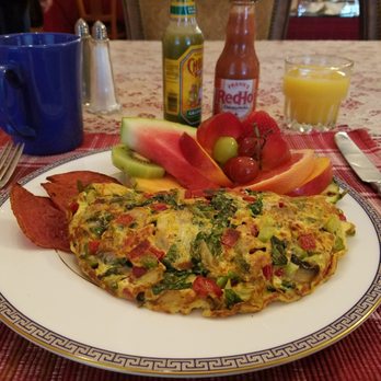 The Inn At The Shore - Delicious veggie omelet, fruit and Taylor ham. - Hotels Near Me - Belmar, New Jersey