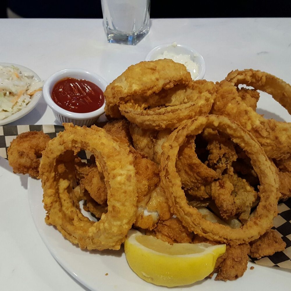 Atlantic Sea Grill - Fishermans plater $28.00 plus $3.00 for soda. - Seafood Near Me - Acton, Massachusetts Atlantic Sea Grill - Fishermans plater $28.00 plus $3.00 for soda. - Seafood Near Me - Acton, Massachusetts