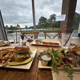 Wagyu burger and fries Bahn mi Salad