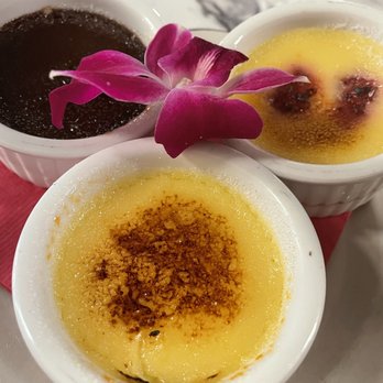 Lulu's Chocolate Bar - Creme brûlée trio - Desserts Near Me - Savannah, Georgia Lulu's Chocolate Bar - Creme brûlée trio - Desserts Near Me - Savannah, Georgia