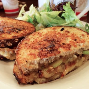 Boudin SF - Grilled cheese sandwich with Brie, apple, and fig jam - Bakeries Near Me - Irvine, California