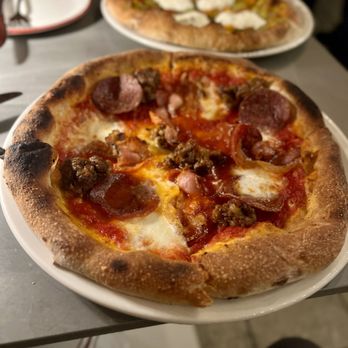 Pizzeria Mozza - Meat Lover Pizza. Amazing crust and lots of meats! - Pizza Near Me - Los Angeles, California Pizzeria Mozza - Meat Lover Pizza. Amazing crust and lots of meats! - Pizza Near Me - Los Angeles, California