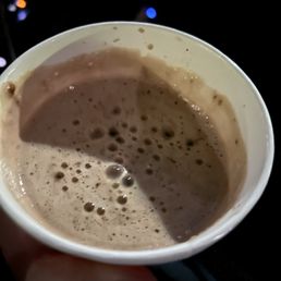 You can see it was never full. Foam at the top because of movement.