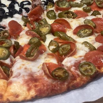 Mountain Mike's Pizza - Medium half/half topping - Pizza Near Me - Jurupa Valley, California Mountain Mike's Pizza - Medium half/half topping - Pizza Near Me - Jurupa Valley, California