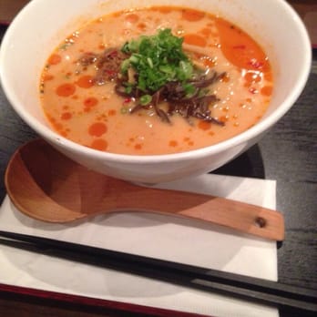Ramen Isshin - Spicy Veg Red Miso Ramen... has a nice kick to it! - Ramen Near Me - Toronto, Ontario