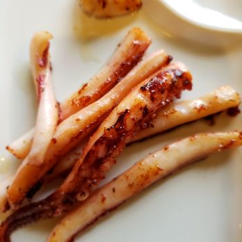Sushi Tokoro - Yaki Ika (grilled octopus) appetizer. Grilled perfectly; not rubbery or chewy. - Japanese Near Me - Chicago, Illinois Sushi Tokoro - Yaki Ika (grilled octopus) appetizer. Grilled perfectly; not rubbery or chewy. - Japanese Near Me - Chicago, Illinois