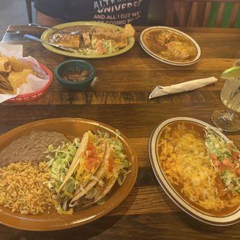 D'Corazon - Ground beef tacos, cheese enchilada, steak burrito and  a tamale. - Mexican Near Me - Denver, Colorado