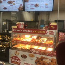 Garrett's IGA Supermarket - Deli counter at Garrett's. Krispy Krunchy Chicken 6AM to 7PM as of June 2020