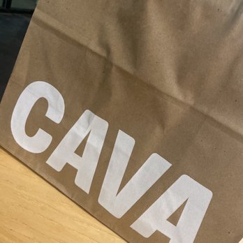 CAVA - Take out food bag is huge! - Salad Near Me - Charlotte, North Carolina CAVA - Take out food bag is huge! - Salad Near Me - Charlotte, North Carolina