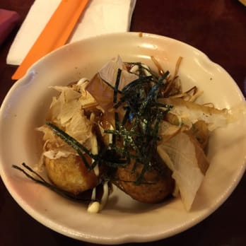 Wasai Japanese Kitchen - Takoyaki octopus balls, usually served in a long stylish dish but got a round dish tonight... - Japanese Near Me - Adelaide, SA Wasai Japanese Kitchen - Takoyaki octopus balls, usually served in a long stylish dish but got a round dish tonight... - Japanese Near Me - Adelaide, SA