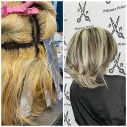 Balayage Beauty Salon - She visited us for the first time and we remove all those stains  she headband they made her feel ashamed we cleaned all the stains, result