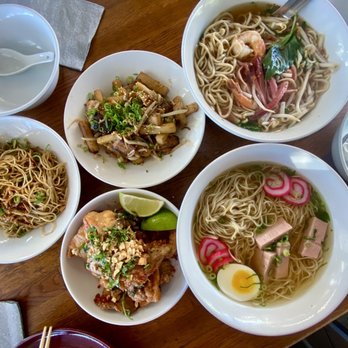 Star Noodle - Garlic Noodles, Lahaina Fried Soup, Hot'n Sour, Local Saimin, and Nuoc Cham Chicken. - Asian Fusion Near Me - Lahaina, Hawaii