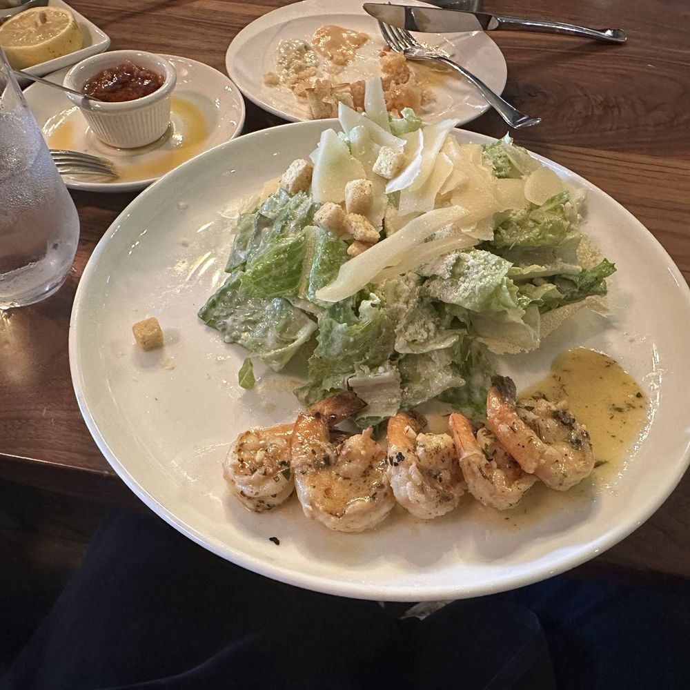 Caesar Salad with grilled prawns Caesar Salad with grilled prawns