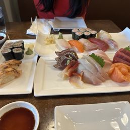 Sushi Set 2 (6 Pcs Nigiri & 1 Roll), Sashimi (15 Pcs) Sushi Set 2 (6 Pcs Nigiri & 1 Roll), Sashimi (15 Pcs)