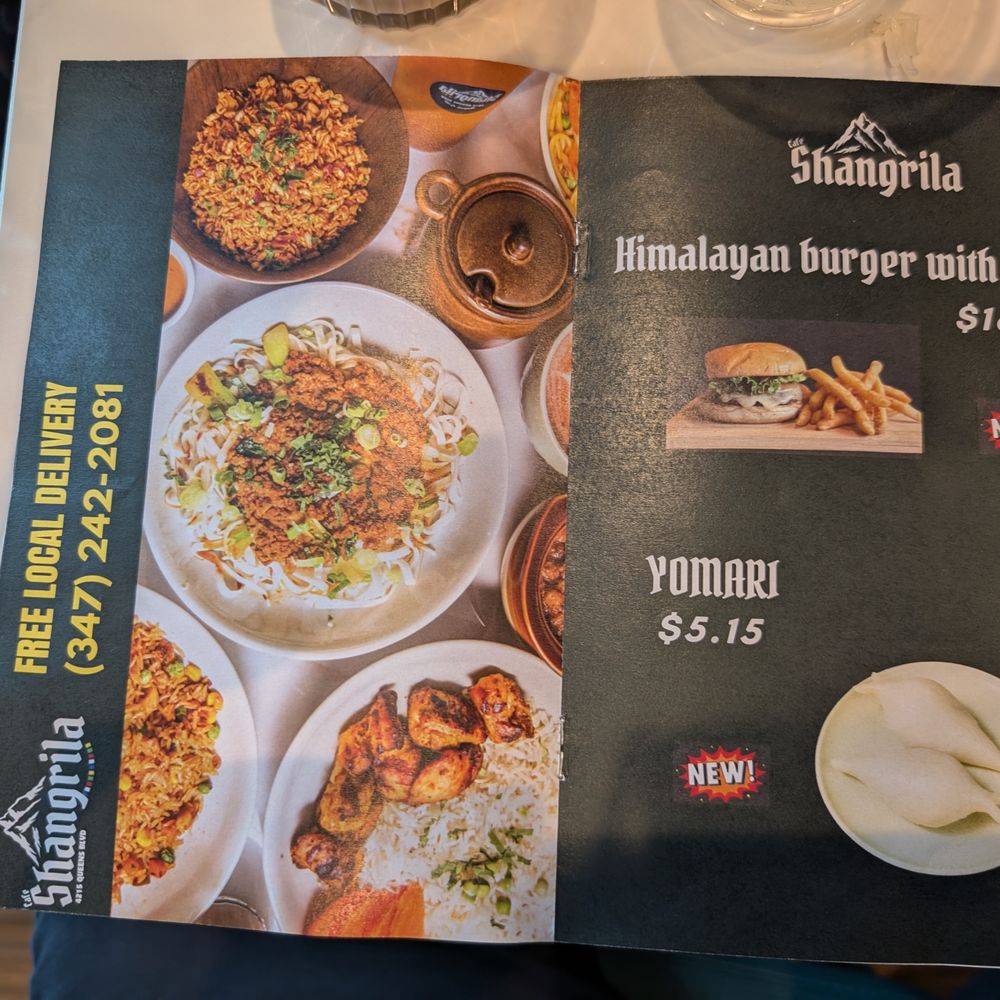 Cafe Shangrila - Menu 2 of 8 - Himalayan/Nepalese Near Me - New York, New York Cafe Shangrila - Menu 2 of 8 - Himalayan/Nepalese Near Me - New York, New York