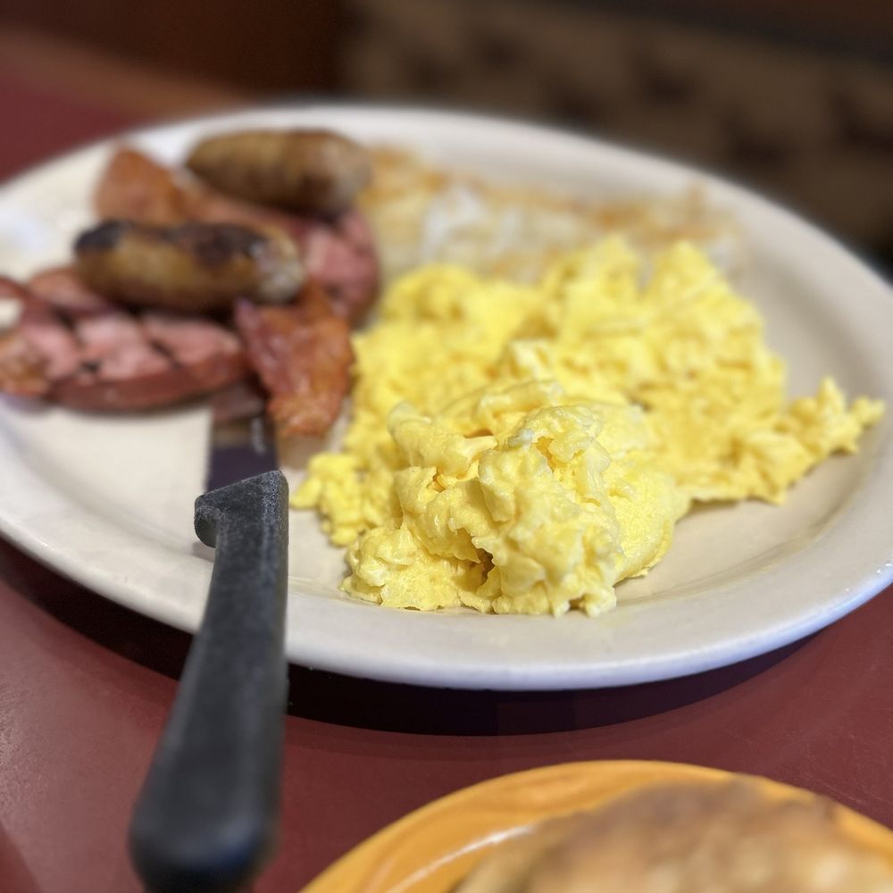 Branding Iron Cafe - Campfire Breakfast with scrambled eggs and hash browns. - Mexican Near Me - Reno, Nevada Branding Iron Cafe - Campfire Breakfast with scrambled eggs and hash browns. - Mexican Near Me - Reno, Nevada