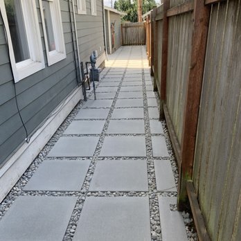 DVO Landscaping - a patio with a gravel path - Landscaping Near Me DVO Landscaping - a patio with a gravel path - Landscaping Near Me