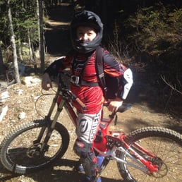 Travers R on his sweet Specialized Downhill Bike! What a awesome adventure.