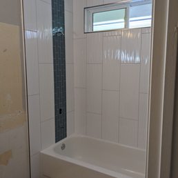 Updated shower tile job