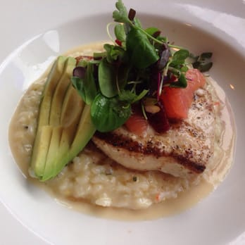 Firefly Grill - Swordfish with crab risotto, avocado, grapefruit & mixed greens. - Steakhouses Near Me - Effingham, Illinois