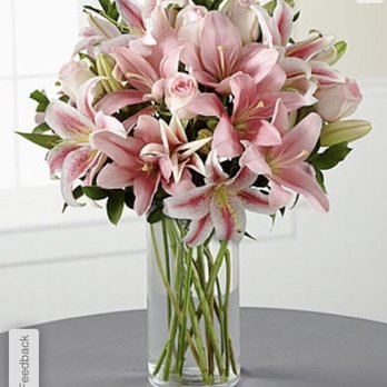 Eureka Florist - What I orderes- soft pink Lillie's and roses. - Florists Near Me - Eureka, California