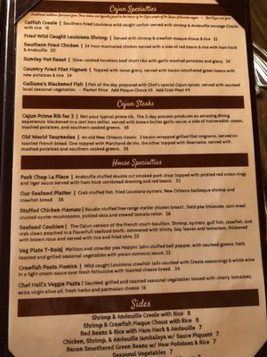 Menu photo 4 Galliano Restaurant New Orleans, LA Menu photo 4 Galliano Restaurant New Orleans, LA