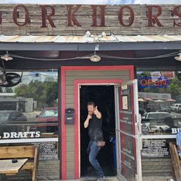 Exterior outside entrance of Workhorse Bar - Front--such cool locals! - Austin, Texas Exterior outside entrance of Workhorse Bar - Front--such cool locals! - Austin, Texas