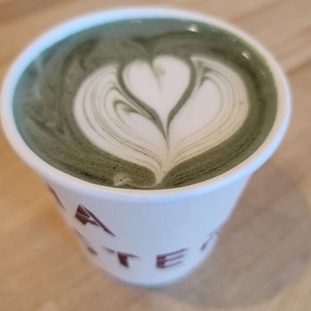 Aloha Roastery - Always makes me happy! Matcha latte with charcoal! - Bakeries Near Me - Lihue, Hawaii
