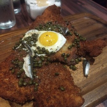 Brick & Barrel Gastropub - Pork schnitzel. - Whiskey Bars Near Me - Jupiter, Florida